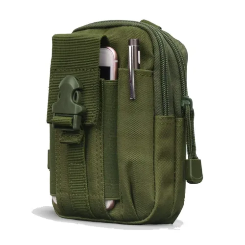 Tactical MOLLE Military Pouch Waist Bag for Hiking, Running and