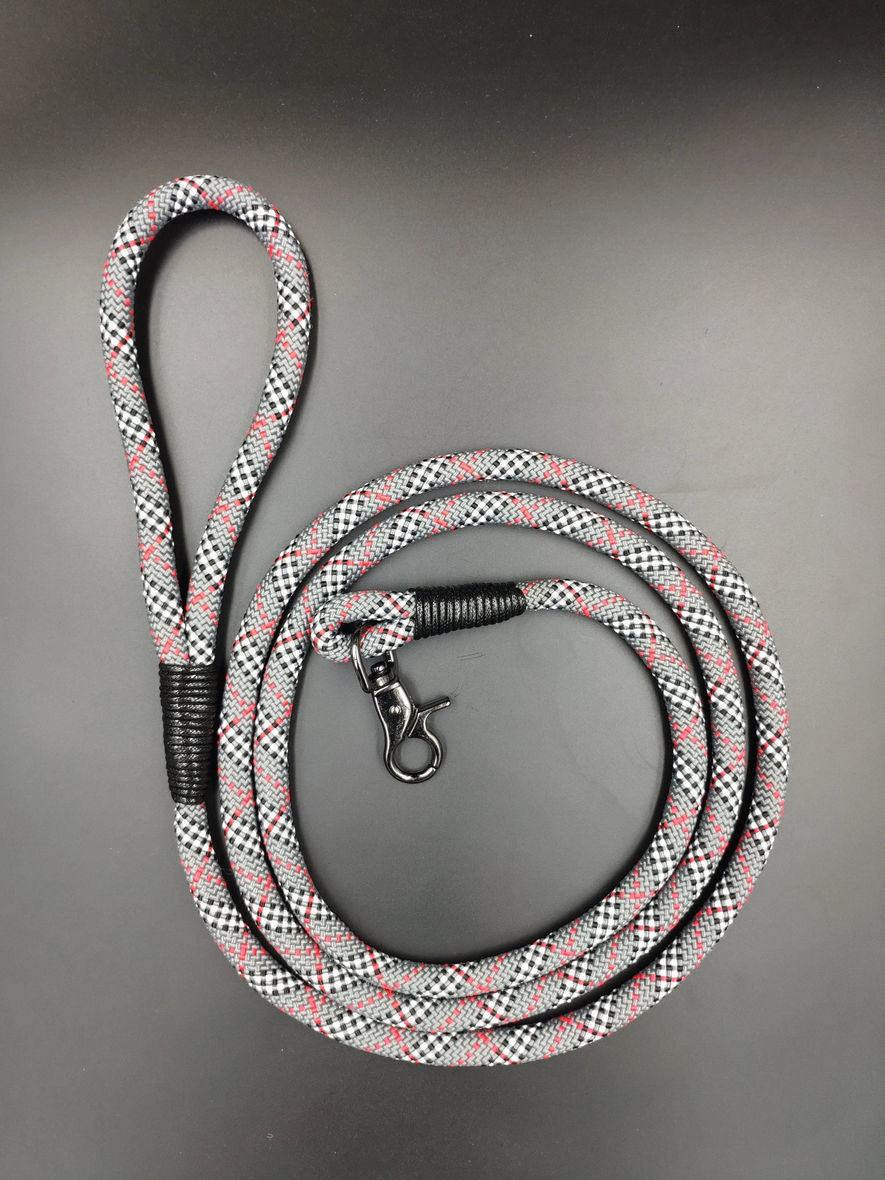 Tartan Grey Dog Leash