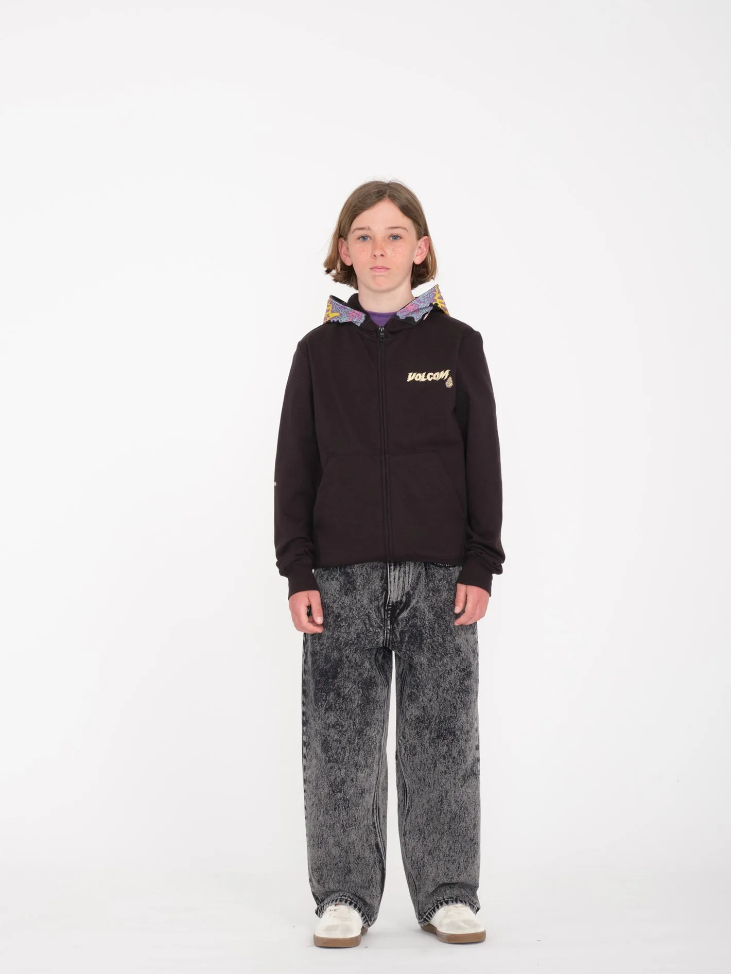 Tetsunori Full Zip Hoodie - BLACK - (KIDS)