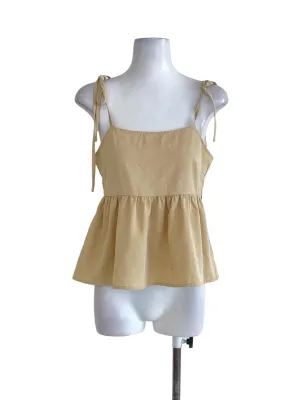 Tie Strap Flowy Cropped Top