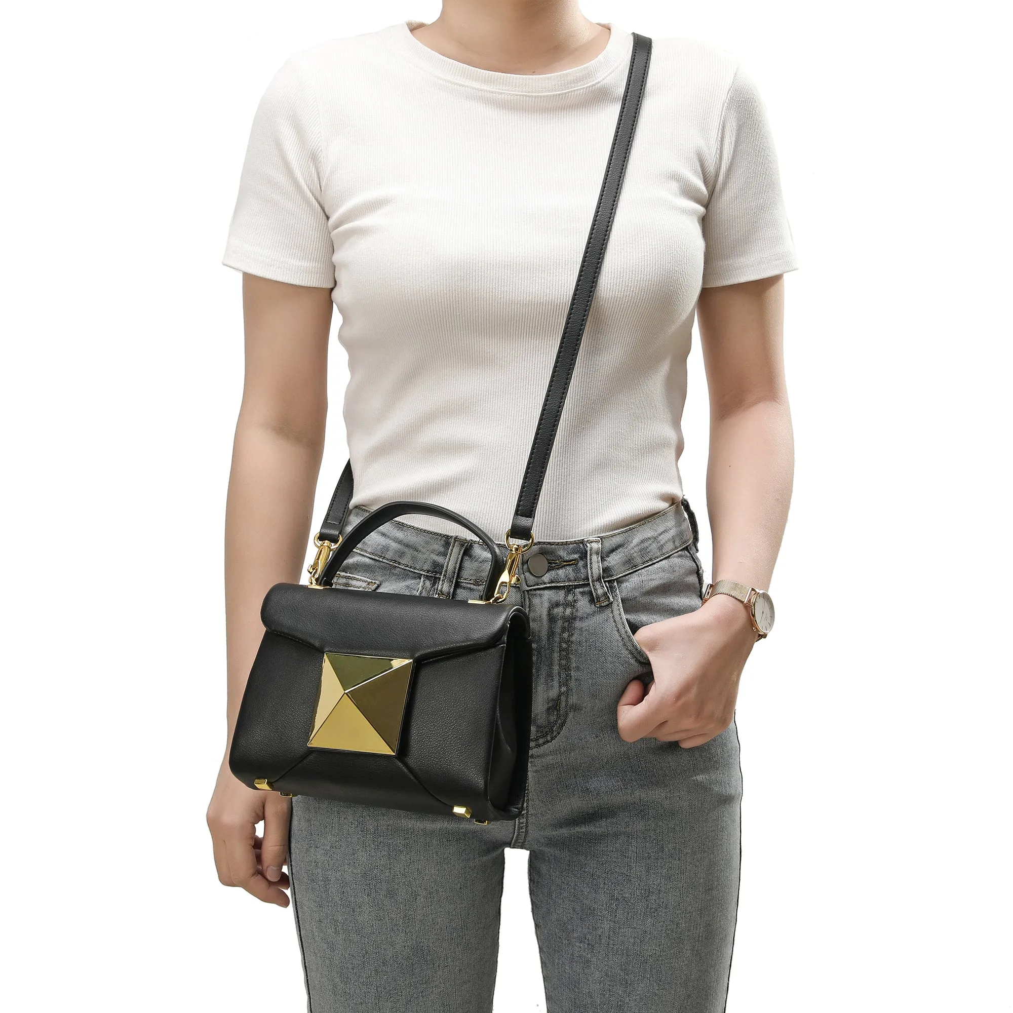 Tiffany & Fred Full-Grain Soft Leather Top-Handle