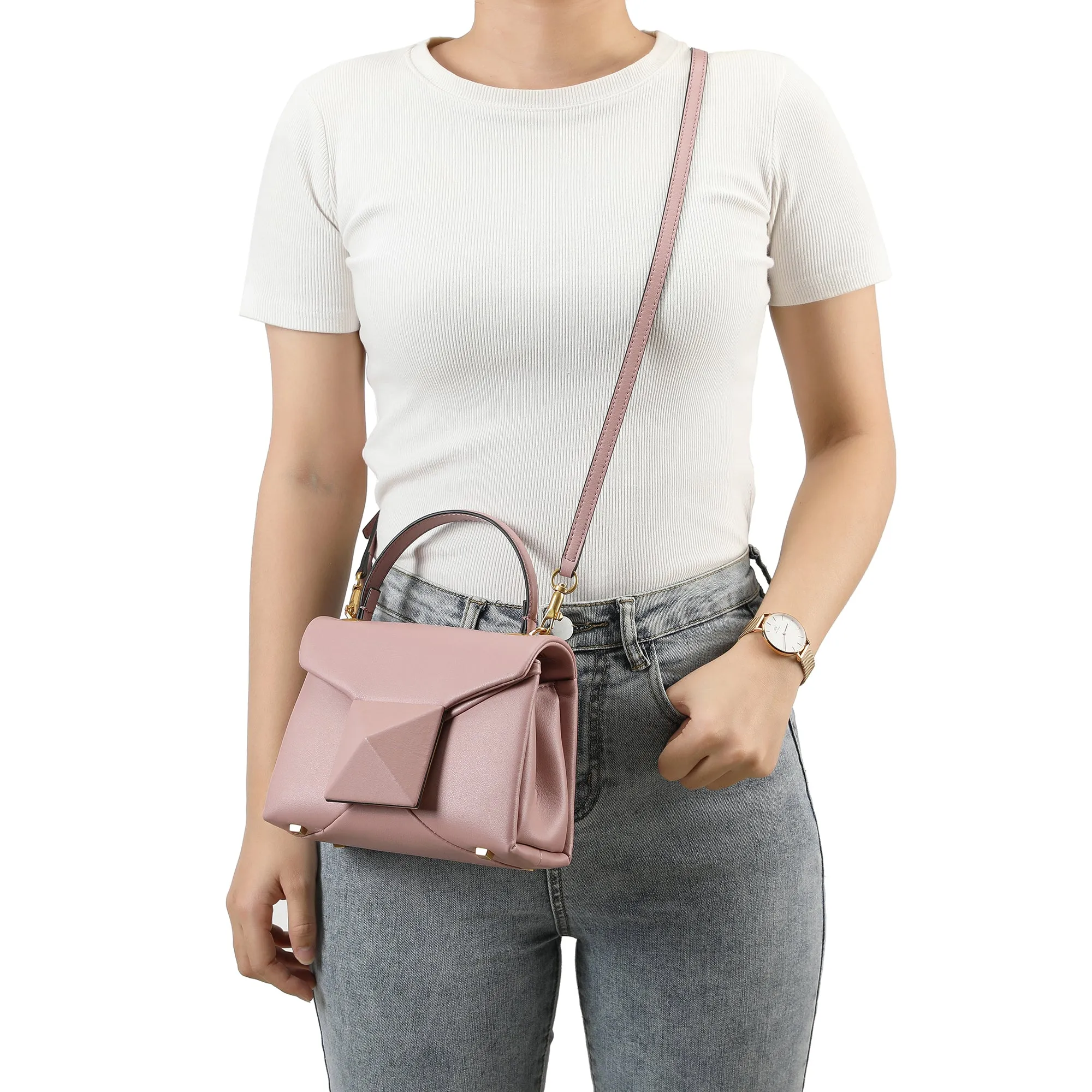 Tiffany & Fred Full-Grain Soft Leather Top-Handle