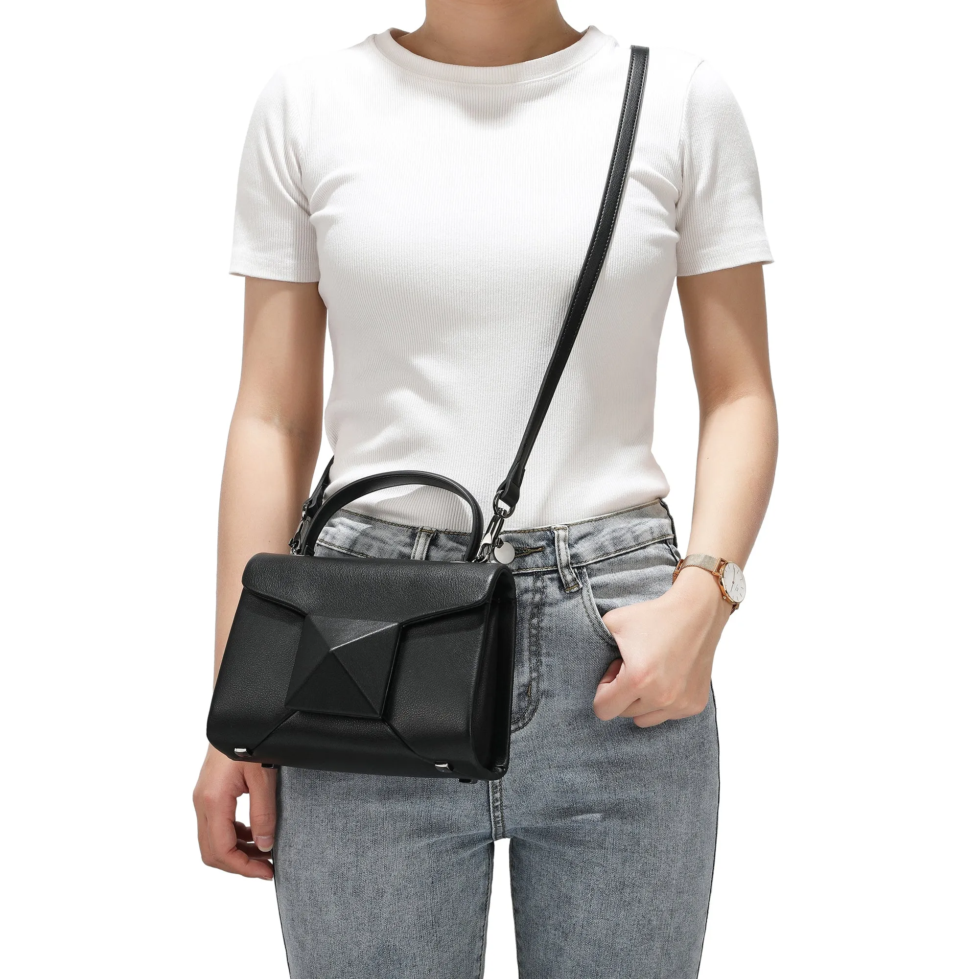 Tiffany & Fred Full-Grain Soft Leather Top-Handle