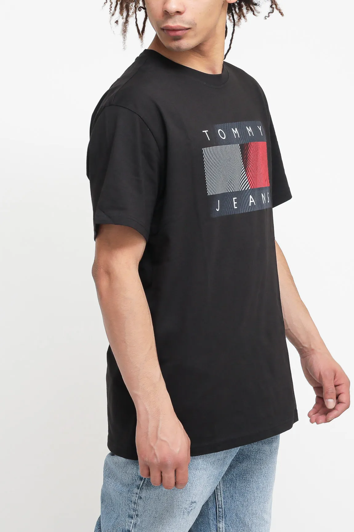 TJM Reflective Wave Flag Tee - Black