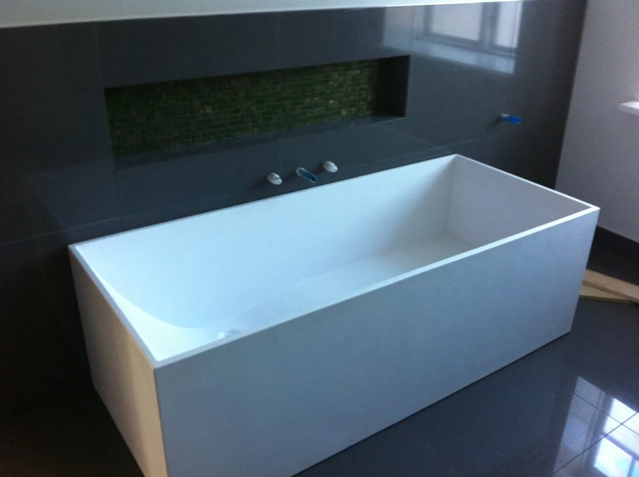 Toka Lite Alison Rectangle Stone Bath - Compact - 1500mm - ST23 1500