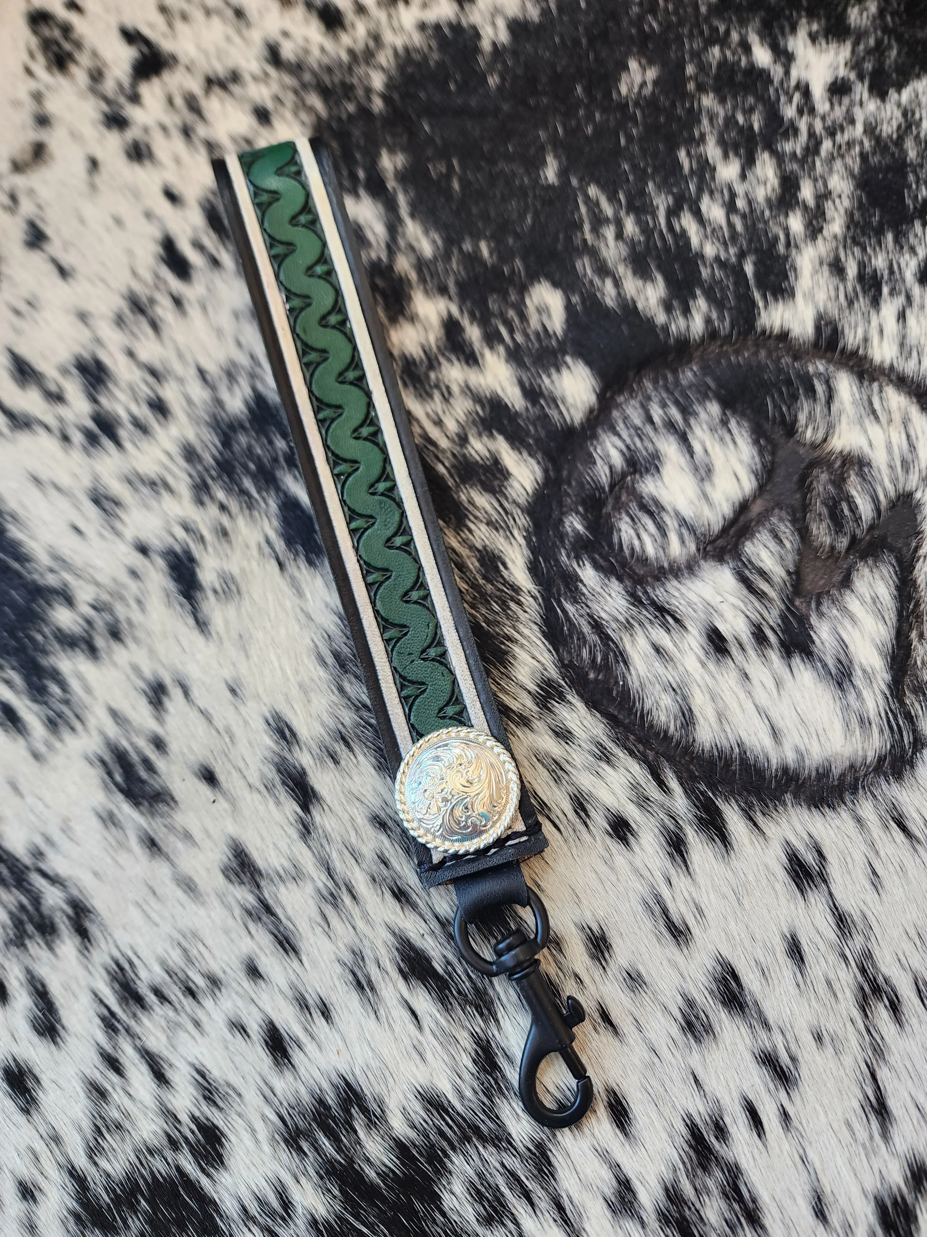 Tooled Wristlet Strap