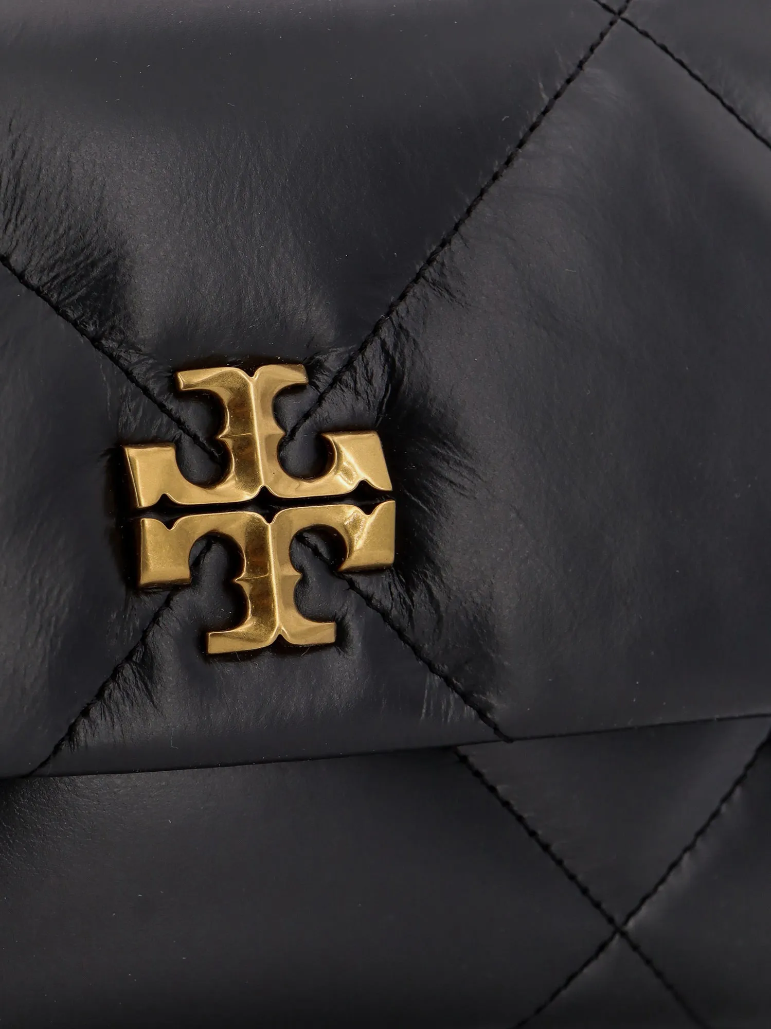 Tory Burch Matelassé Leather Shoulder Bag With Metal Logo
