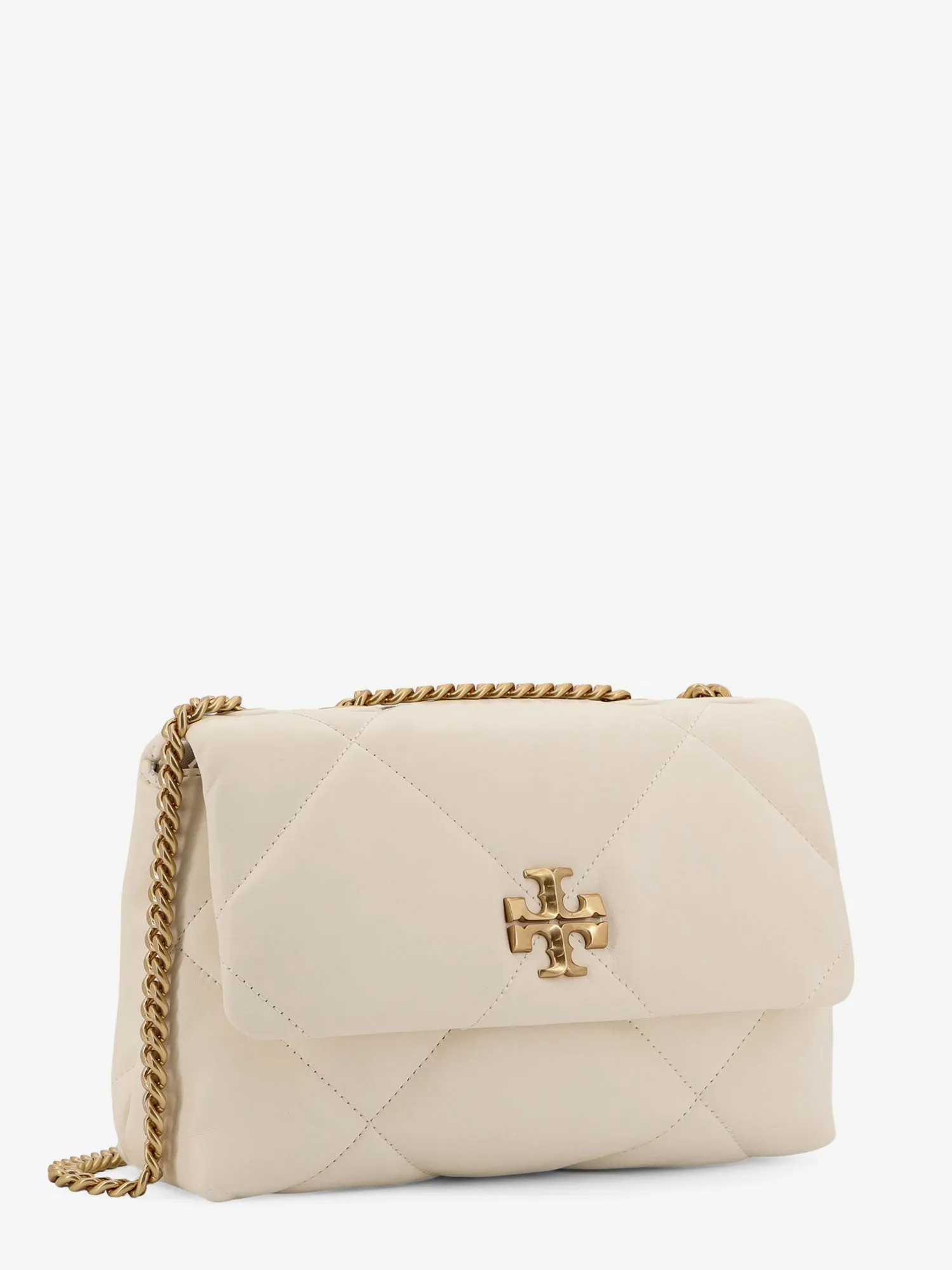 Tory Burch Matelassé Leather Shoulder Bag With Metal Logo