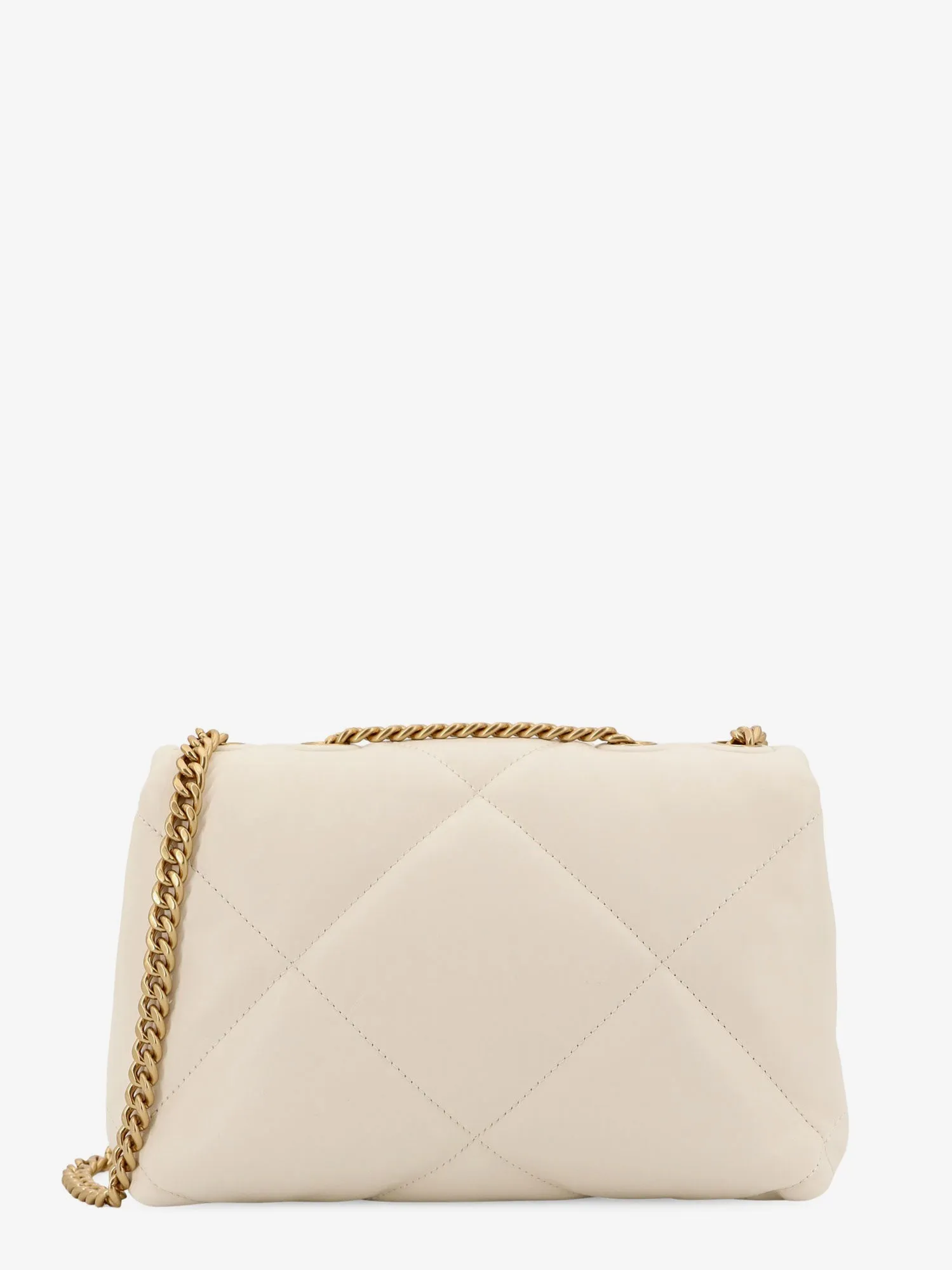 Tory Burch Matelassé Leather Shoulder Bag With Metal Logo