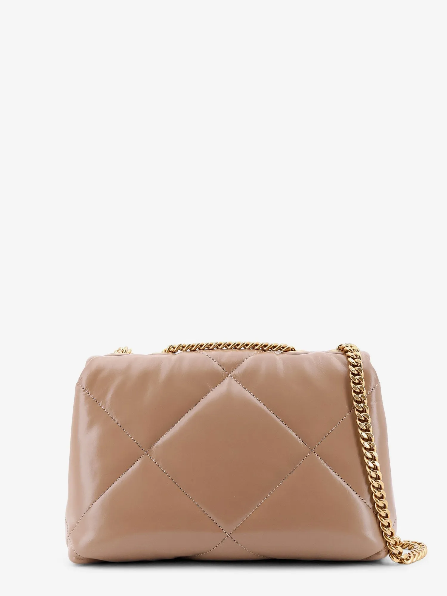 Tory Burch Matelassé Leather Shoulder Bag With Metal Logo