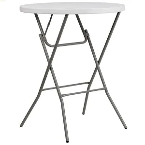Totai Plastic Foldable Round Cocktail Table