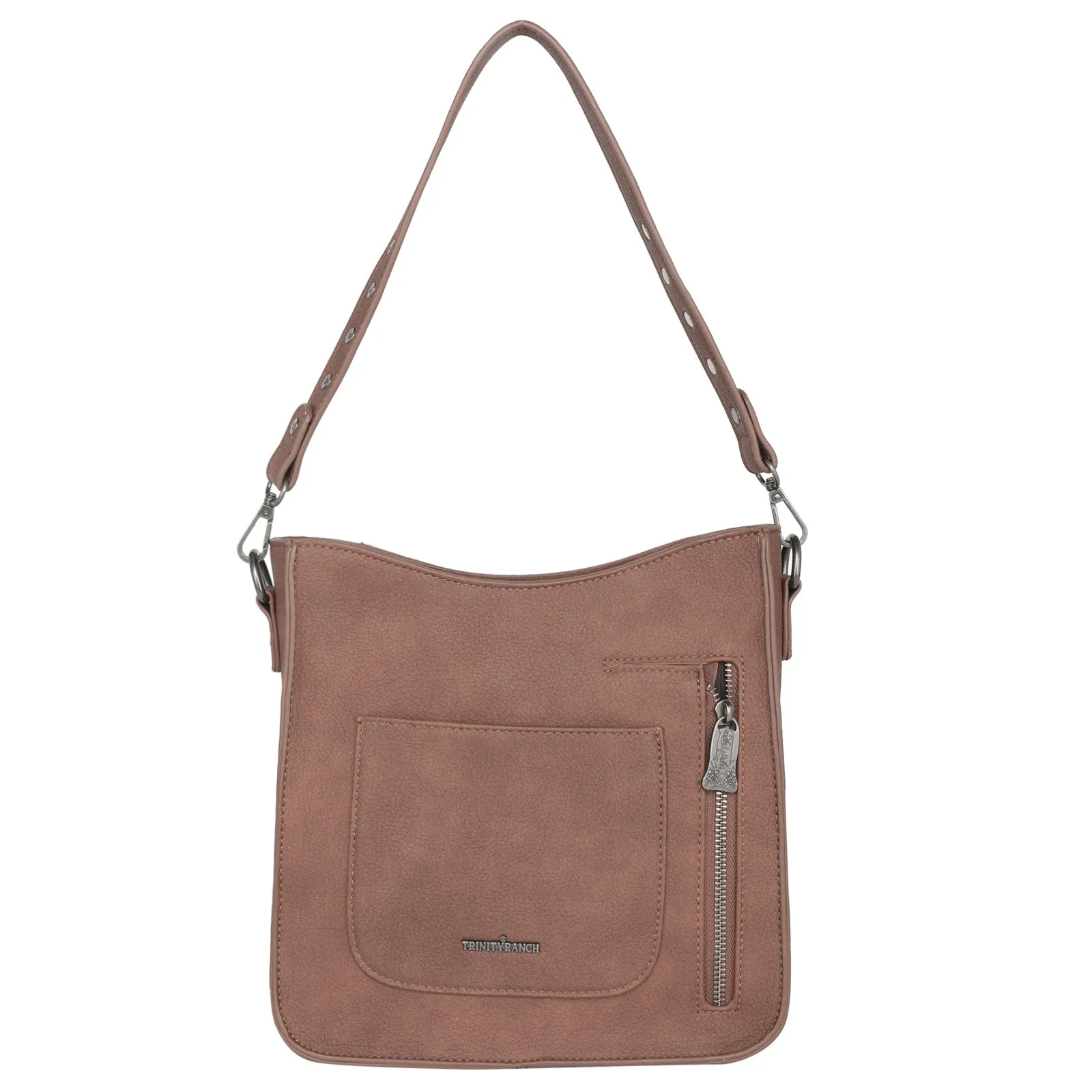 TR140G-921 Trinity Ranch Hair-On Cowhide Collection Concealed Carry Hobo/Crossbody