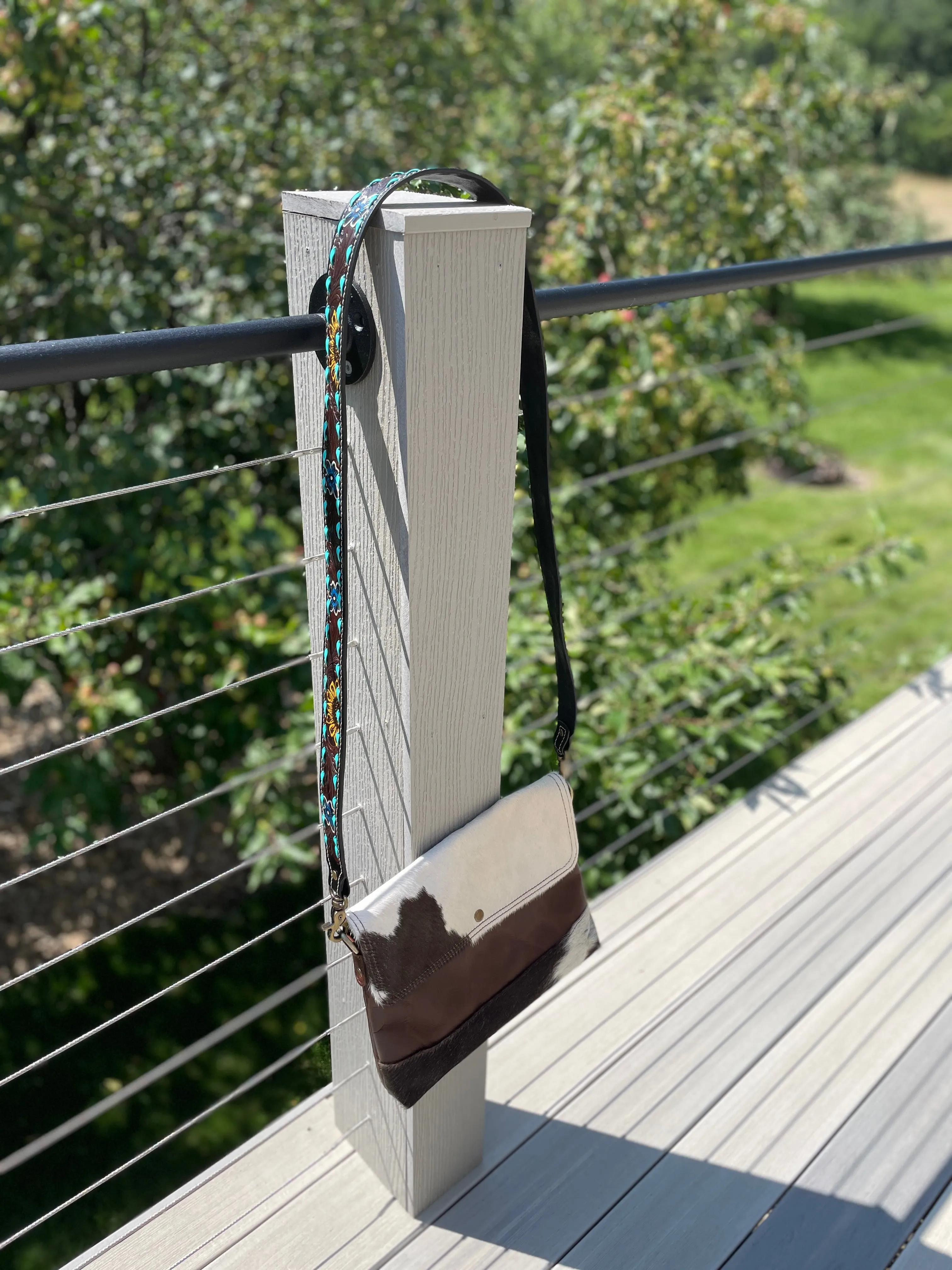 TURQUOISE WEAVED STRAP