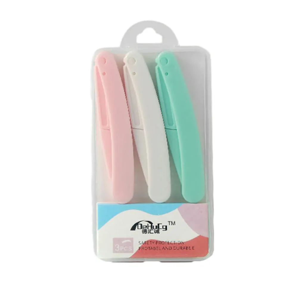Ulife Foldable Safety Eyebrow Razors - 3 Pieces