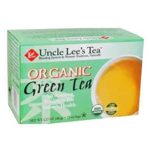 Uncle Lee's Tea Organic Green Tea 20 Tea Bags