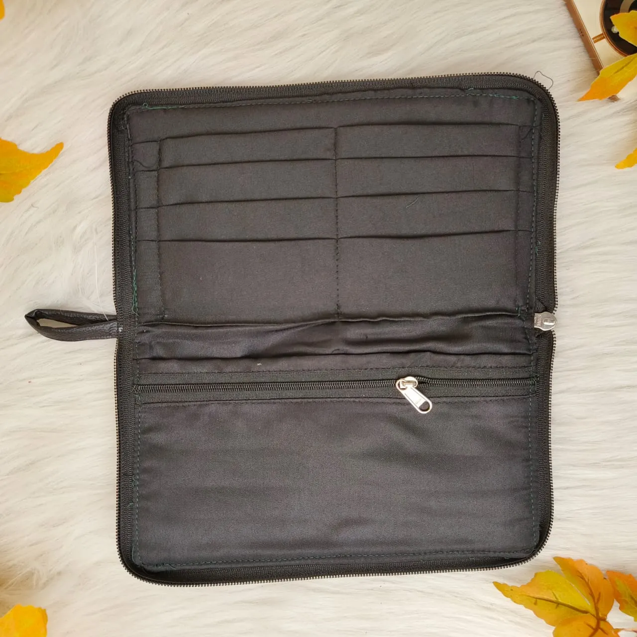 Utility Wallets Black Tribal Print (Copy)