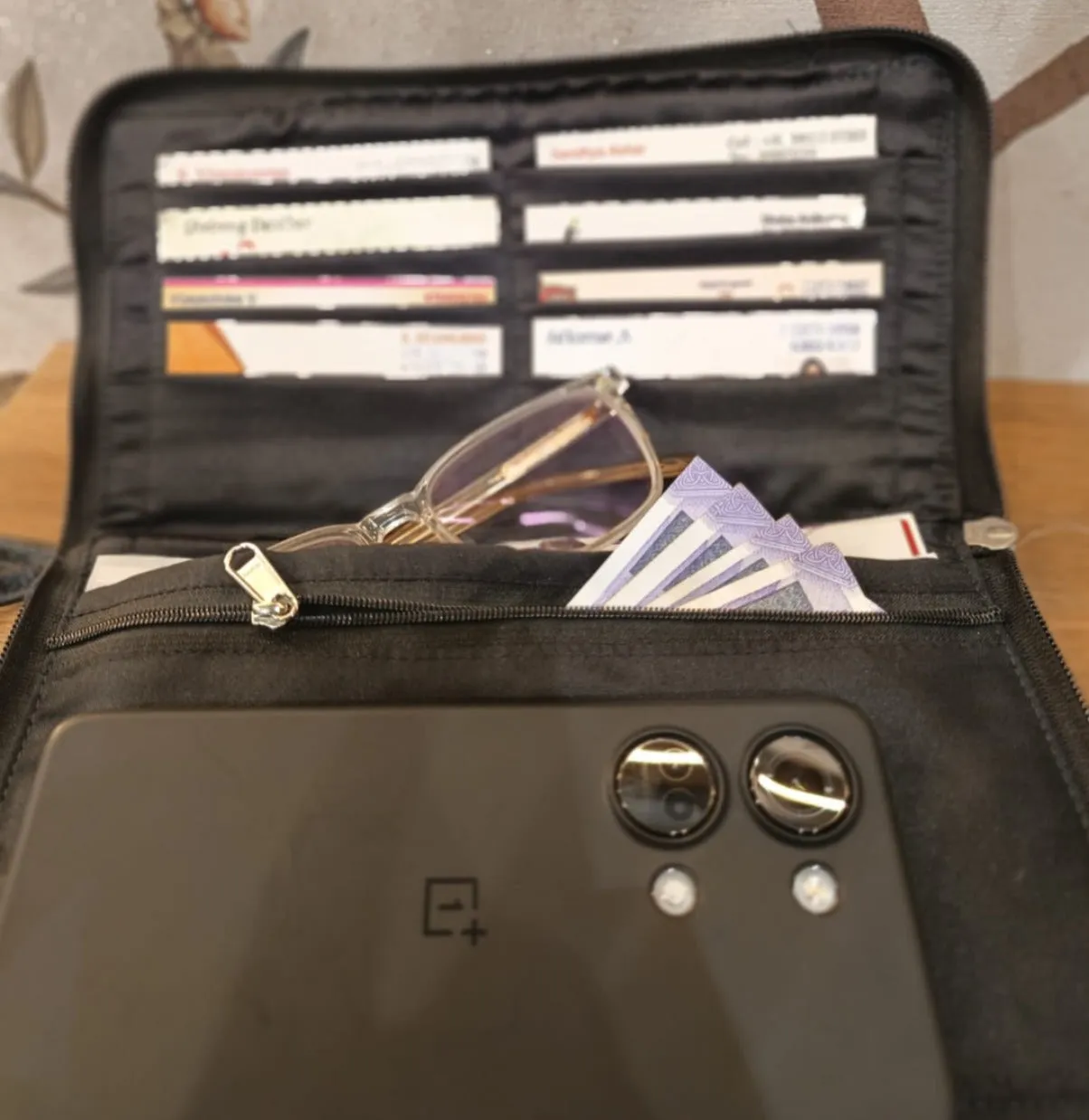 Utility Wallets Black Tribal Print (Copy)