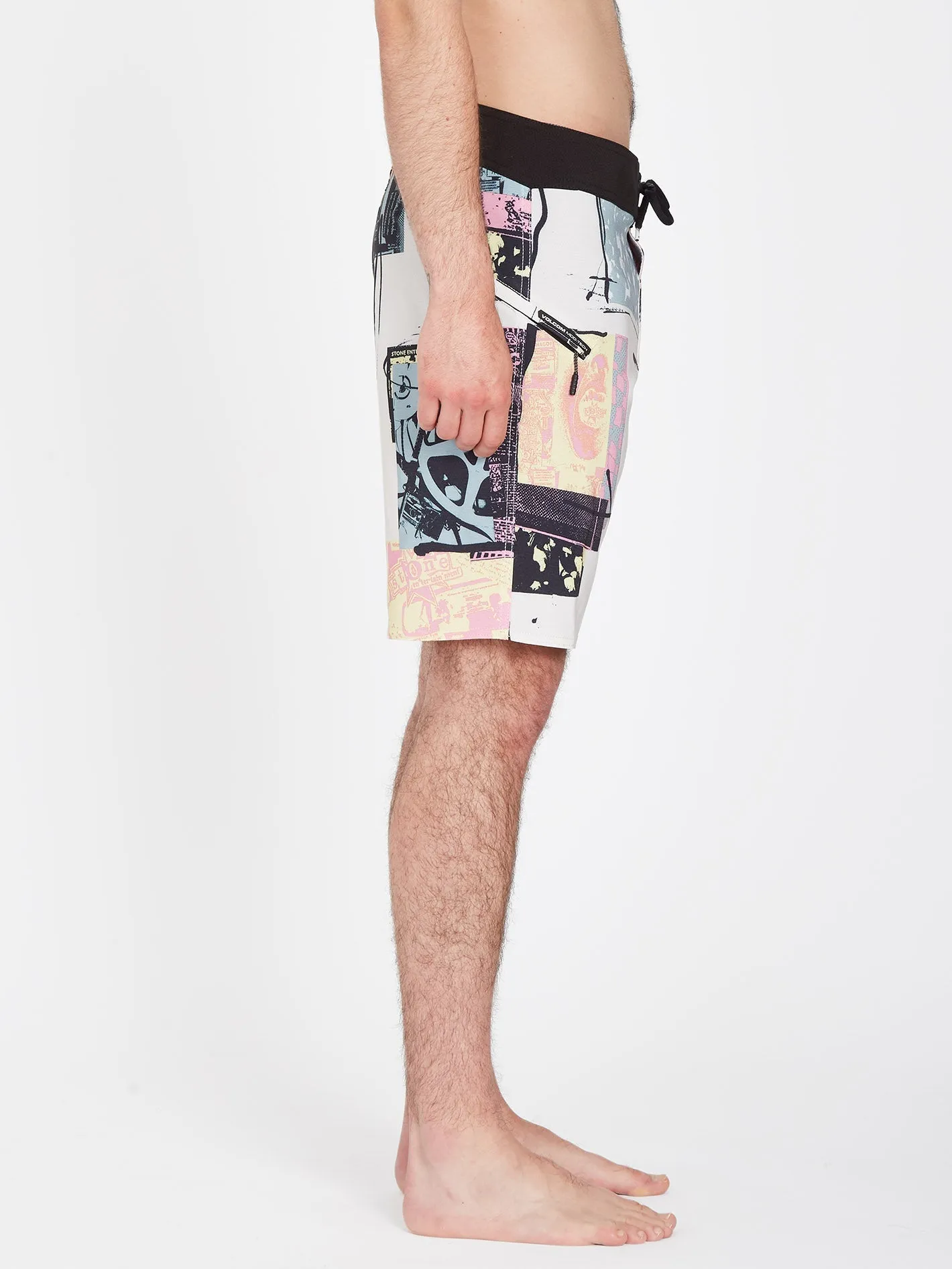 V Ent Flyer Mod 19" Boardshort - WHITECAP GREY