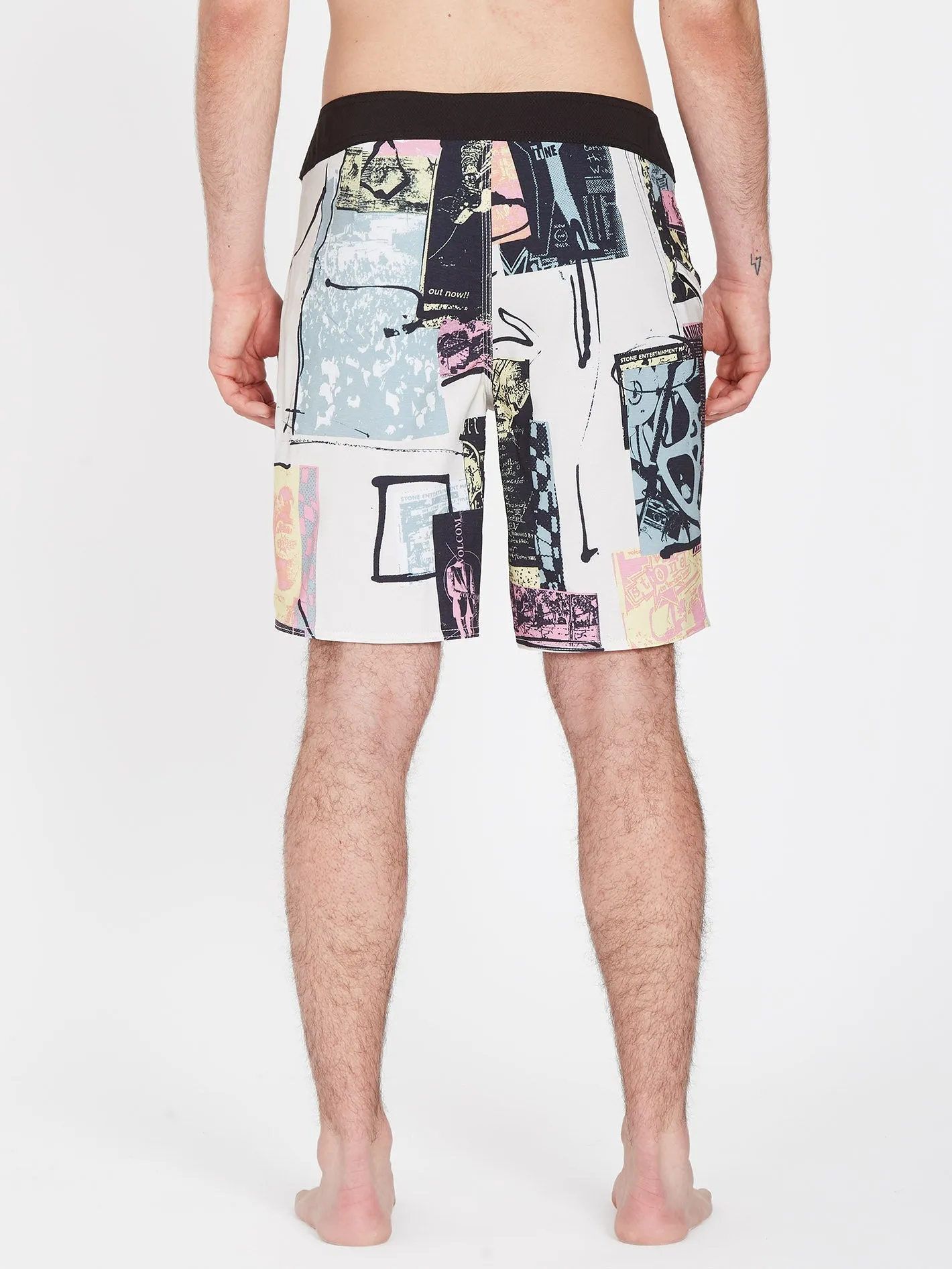V Ent Flyer Mod 19" Boardshort - WHITECAP GREY