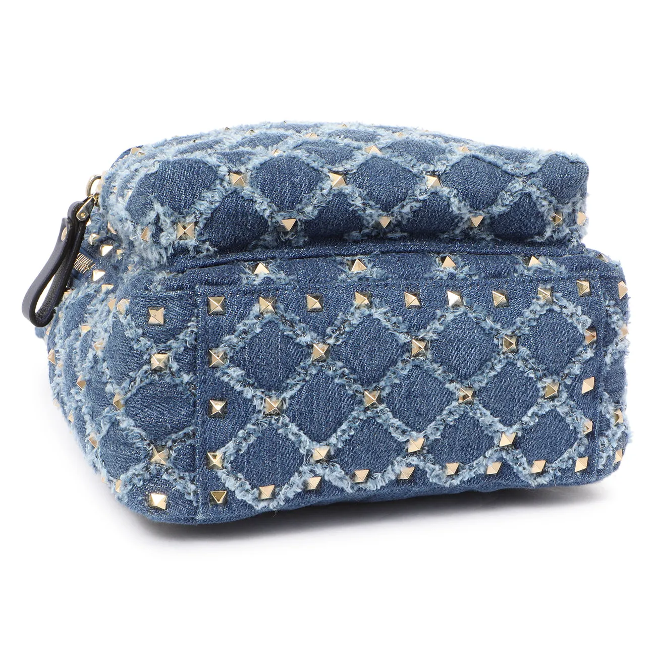 Valentino Denim Mini Rockstud Backpack