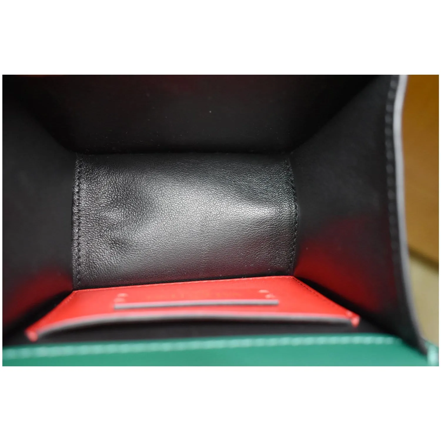 VALENTINO Garavani Vsling Micro Leather Shoulder Bag Green