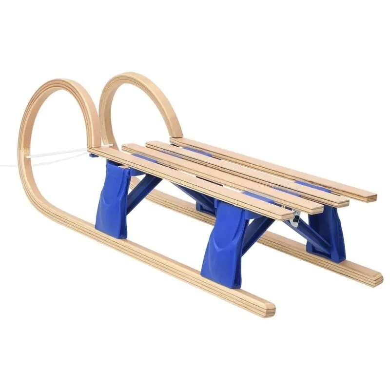 vidaXL Foldable Sledge 43.3" Plywood