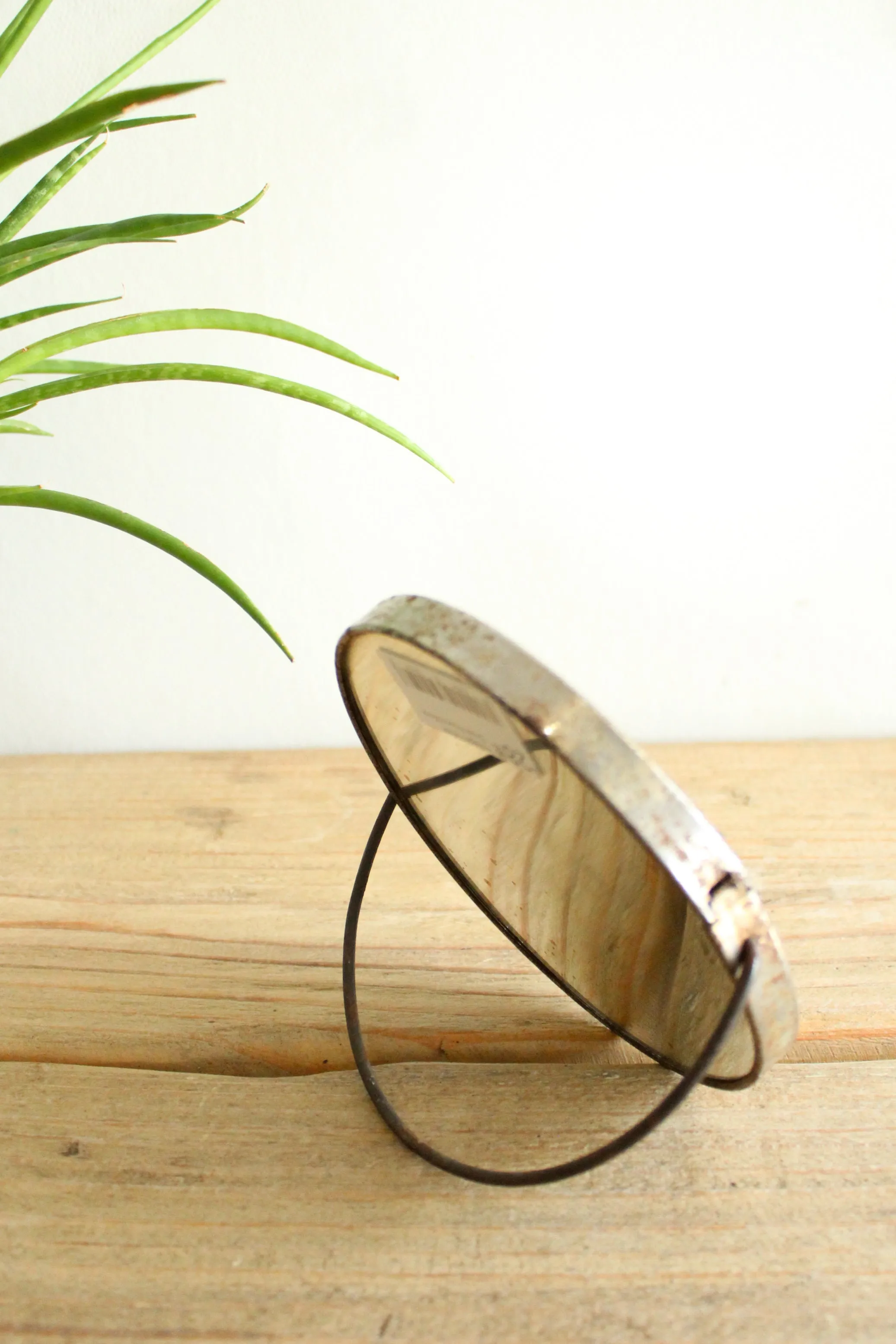 Vintage French Small Round Mirror
