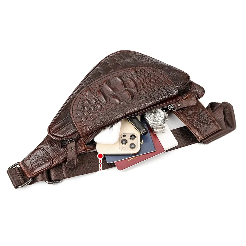 Vintage High Quality Crossbody Men Chest Bag