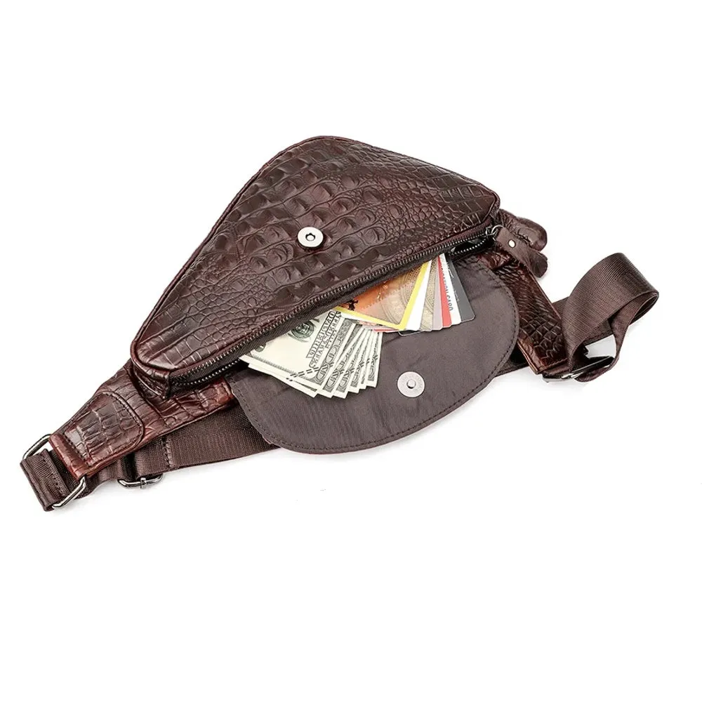Vintage High Quality Crossbody Men Chest Bag