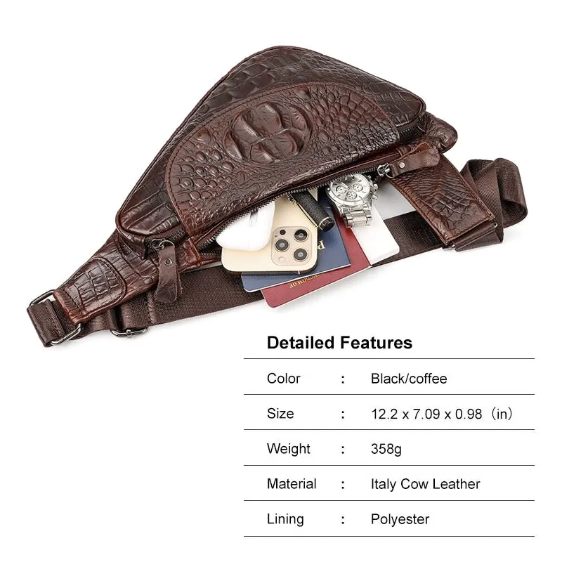 Vintage High Quality Crossbody Men Chest Bag