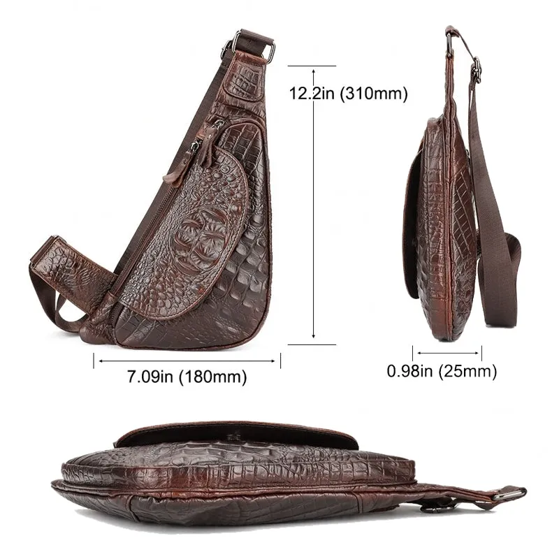 Vintage High Quality Crossbody Men Chest Bag