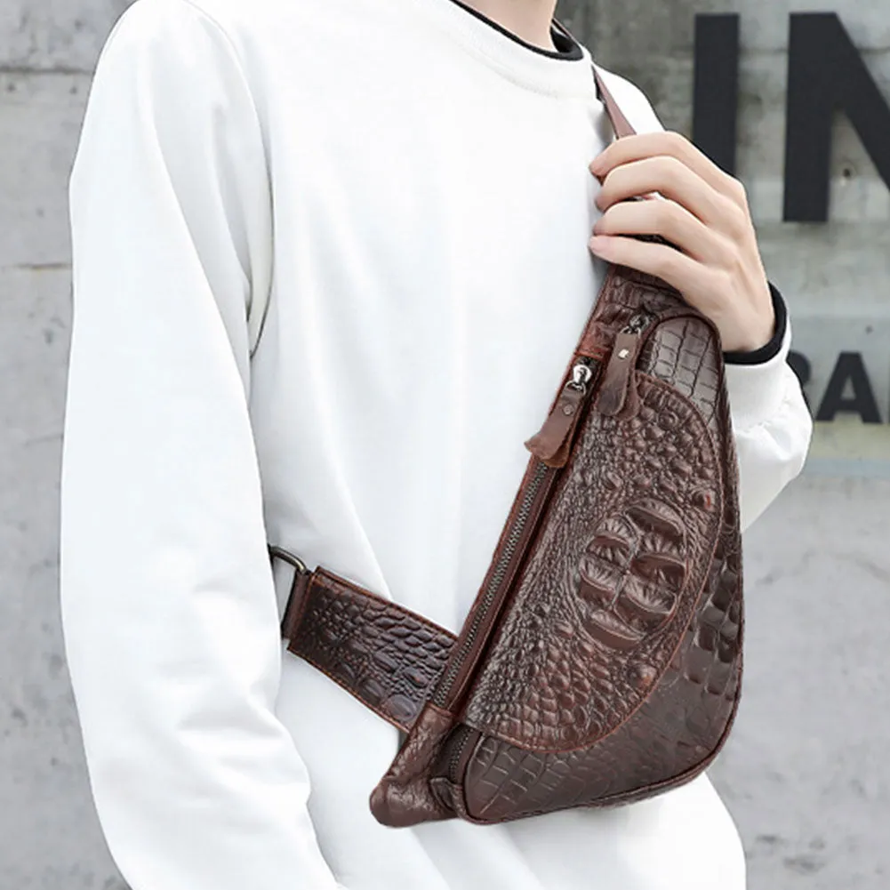 Vintage High Quality Crossbody Men Chest Bag