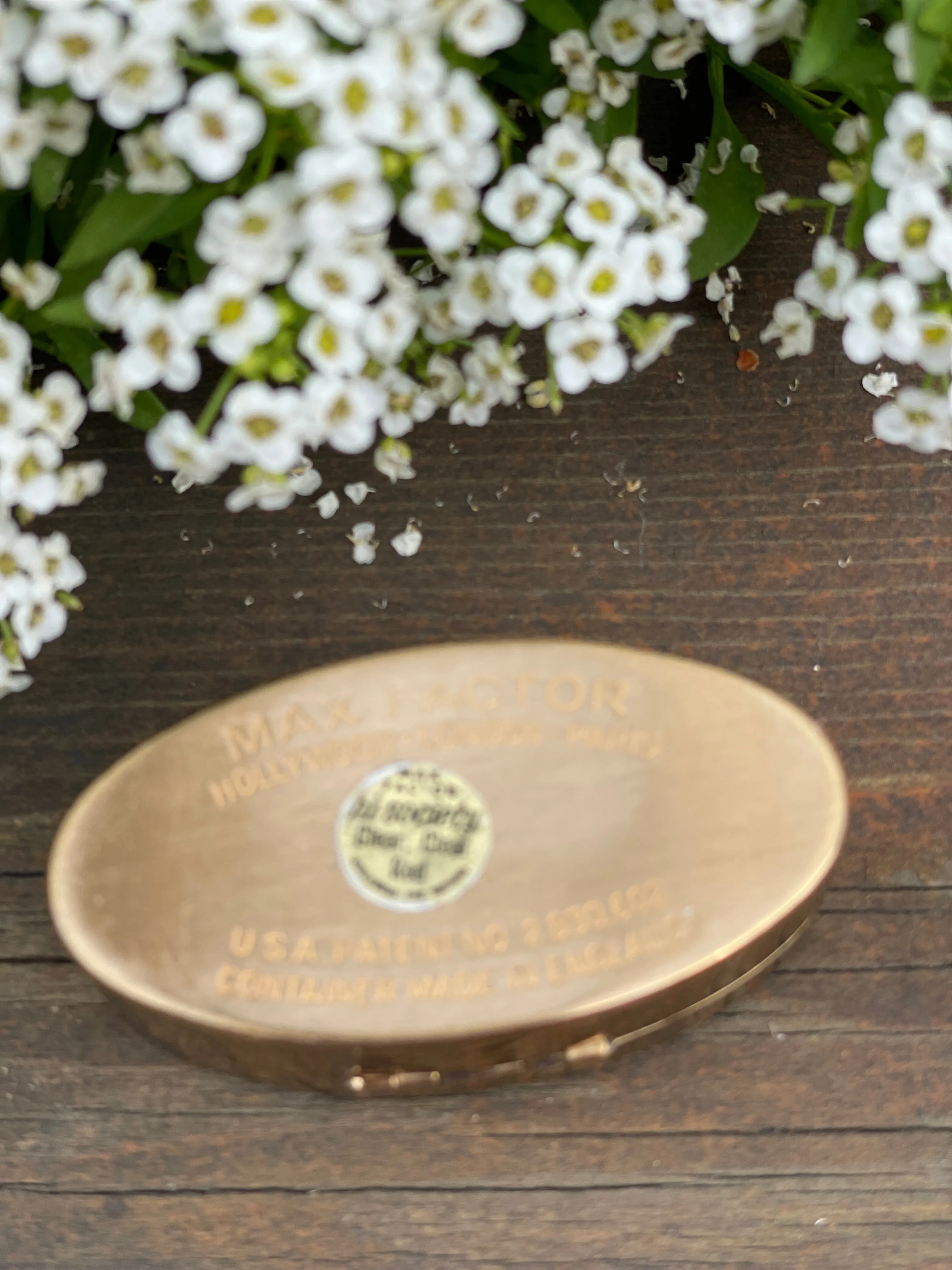 Vintage Max Factor Compact with Lipstick Case and Mirror
