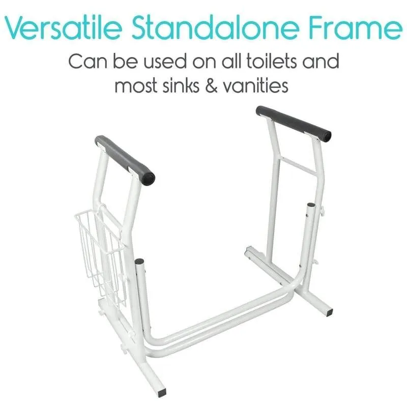 Vive Stand Alone Toilet Rail - Lightweight & Portable