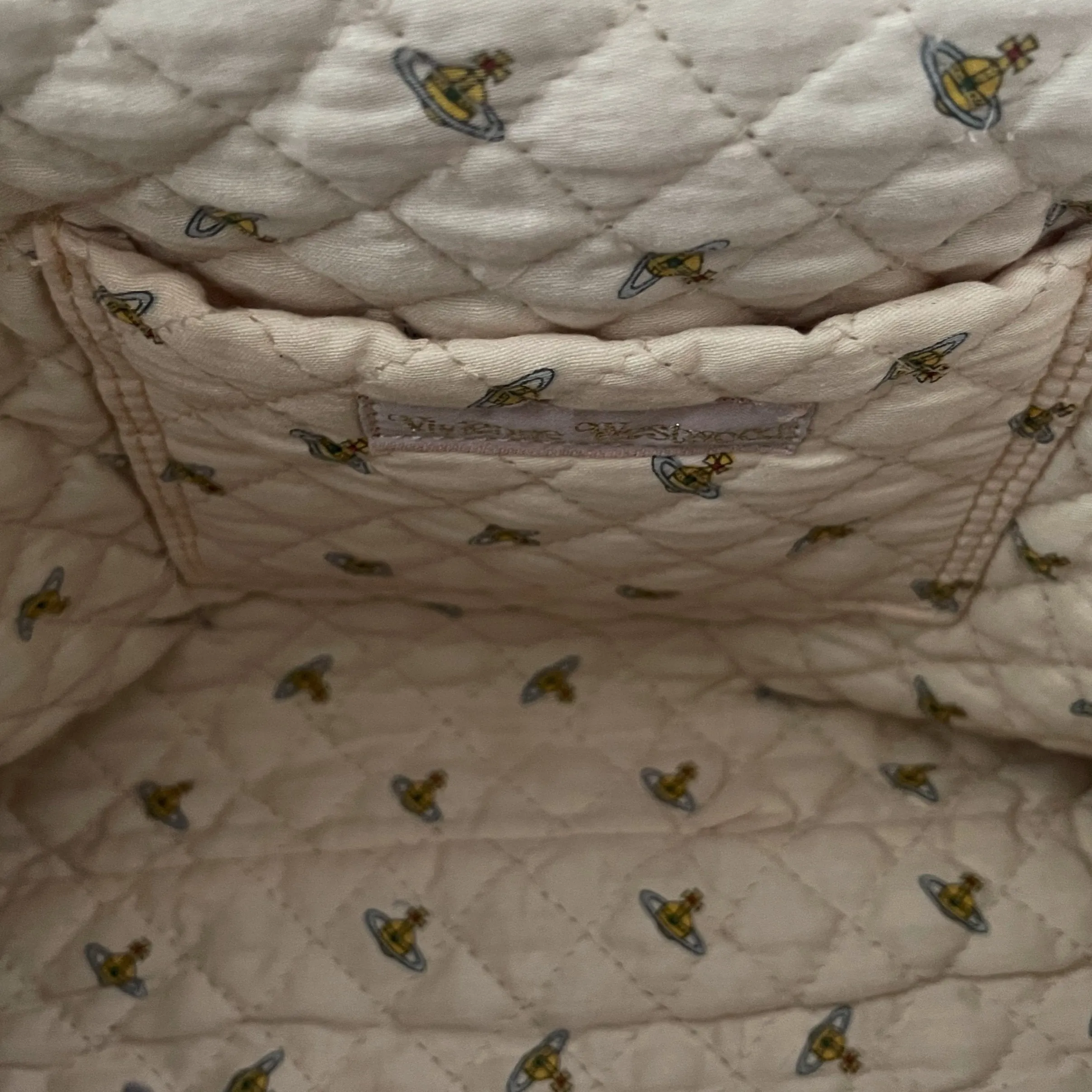 Vivienne Westwood Baby Blue Terrycloth Shoulder Bag