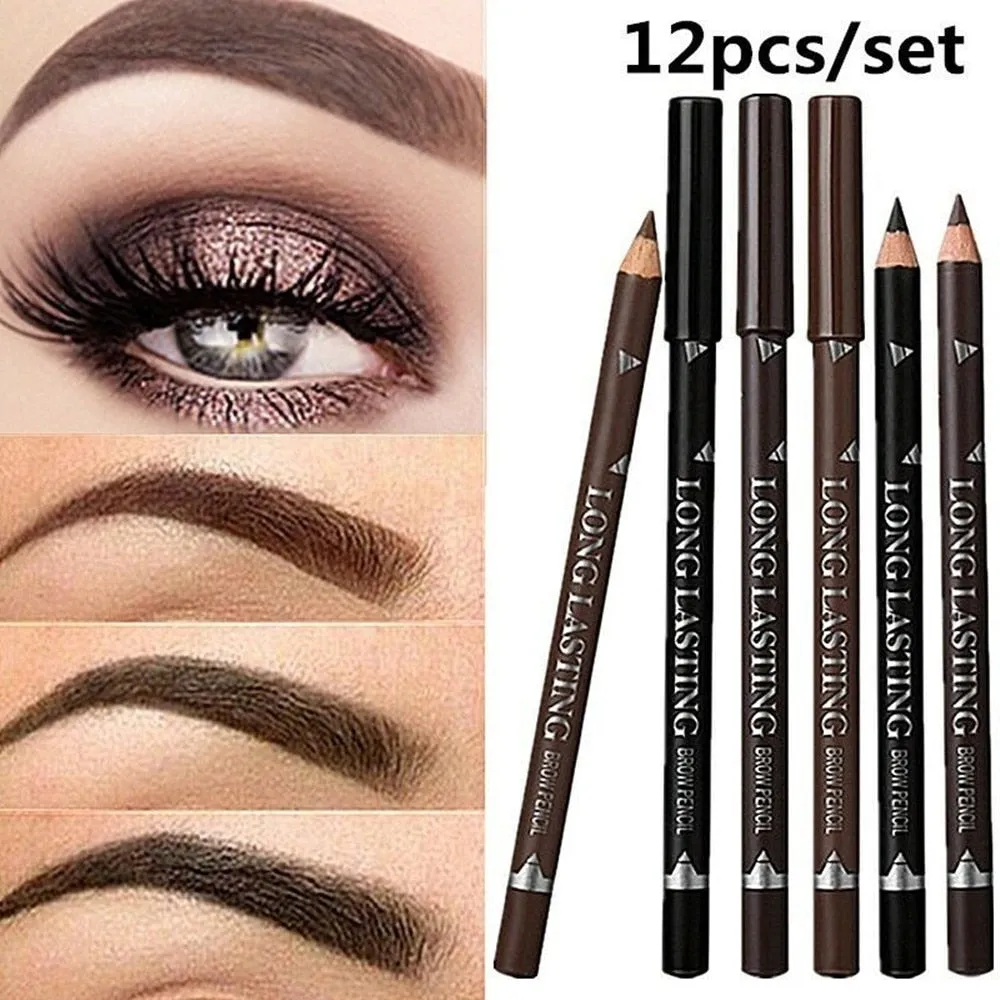 Waterproof Eye Brow Pencil 12pcs