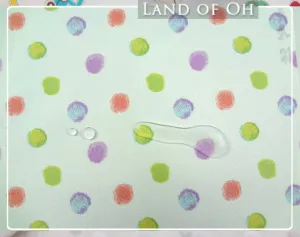 Waterproof Fabric Pastel Dots per Yard WM