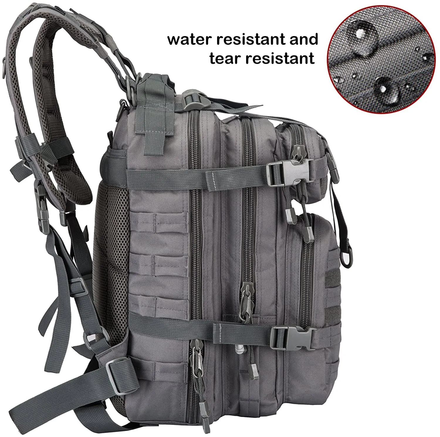 Waterproof Tactical Backpack Military Pack Assault Backpack, 30 Liters