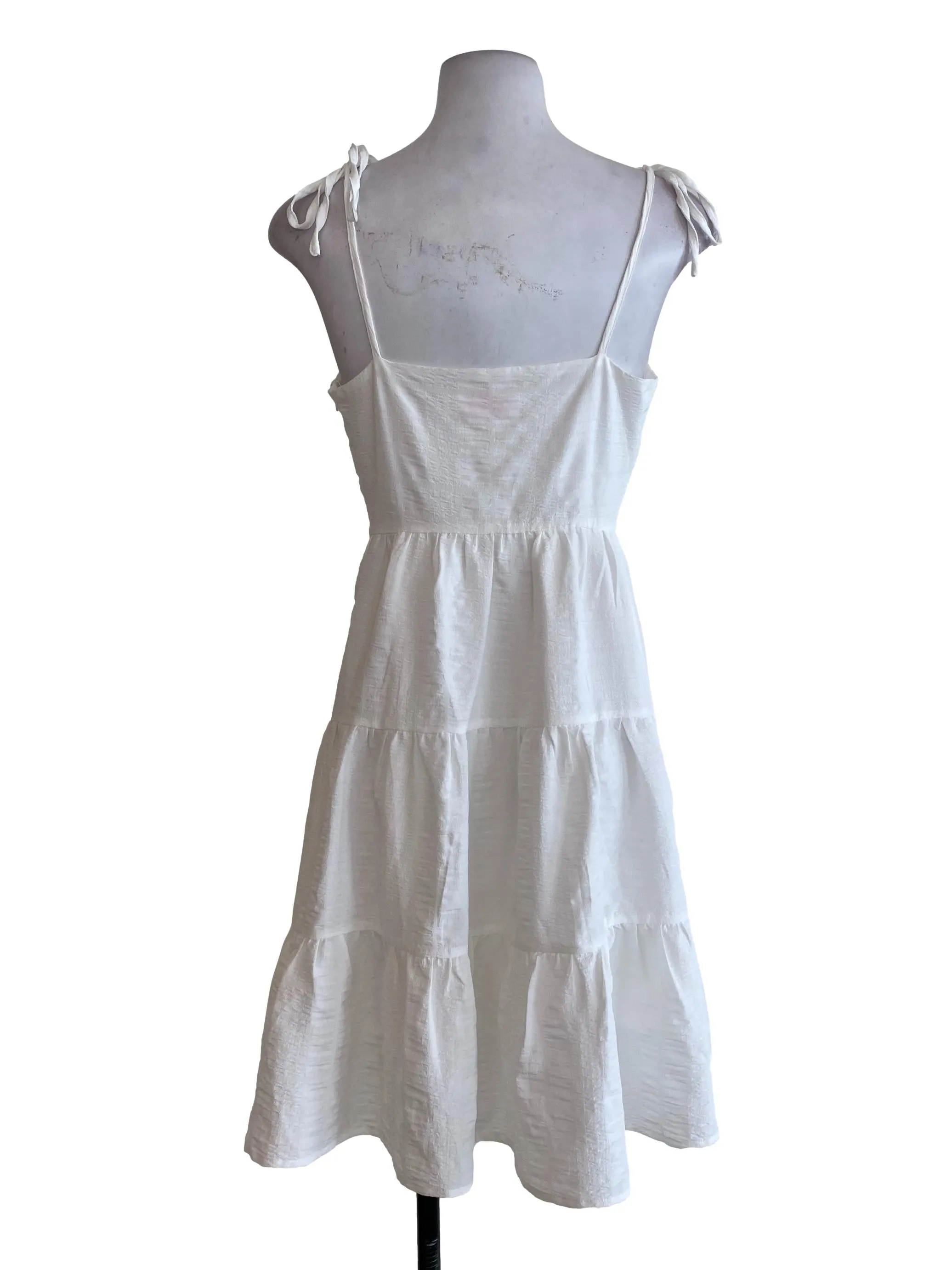White Drop Waist Dress