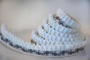 White Floral Trim
