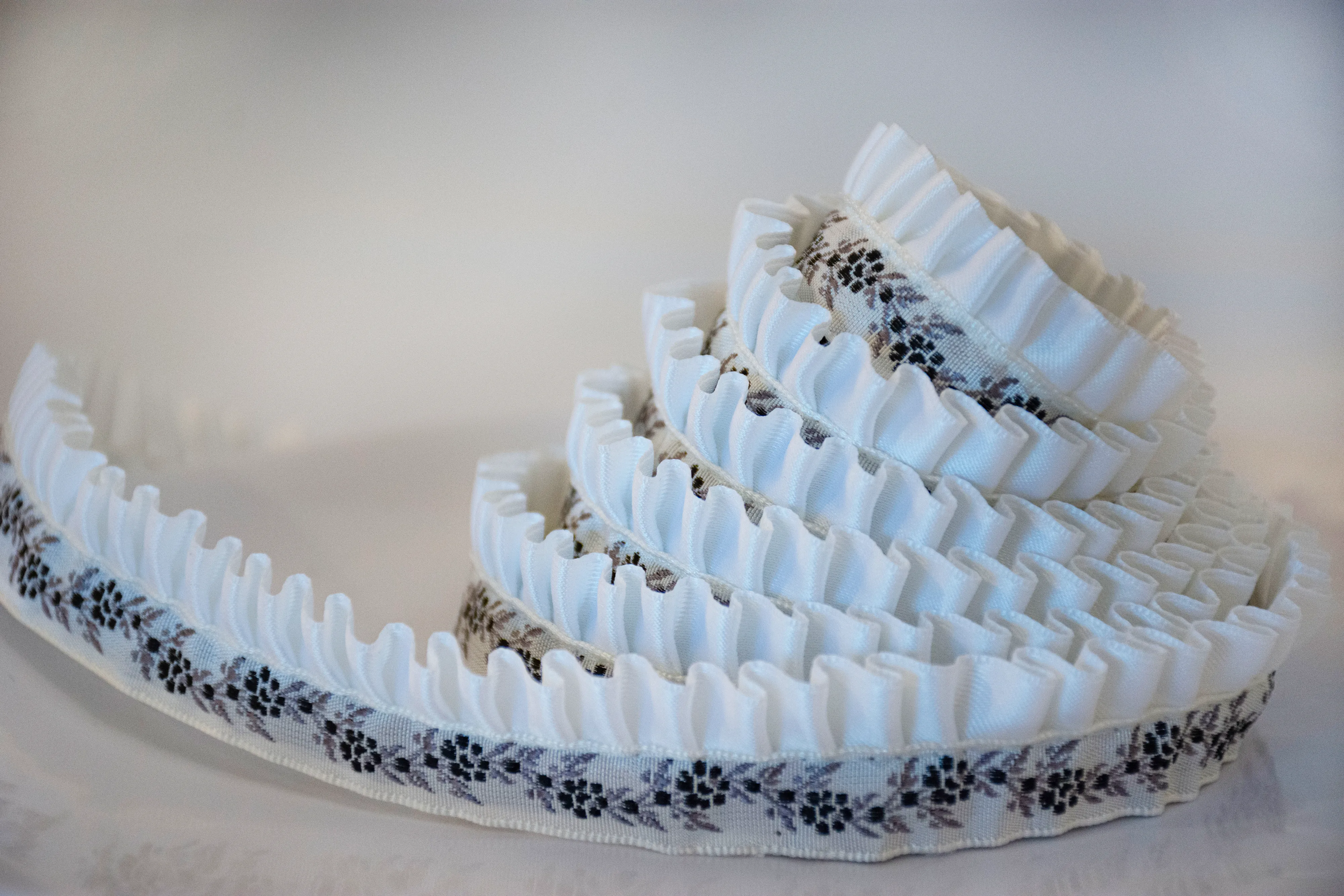 White Floral Trim