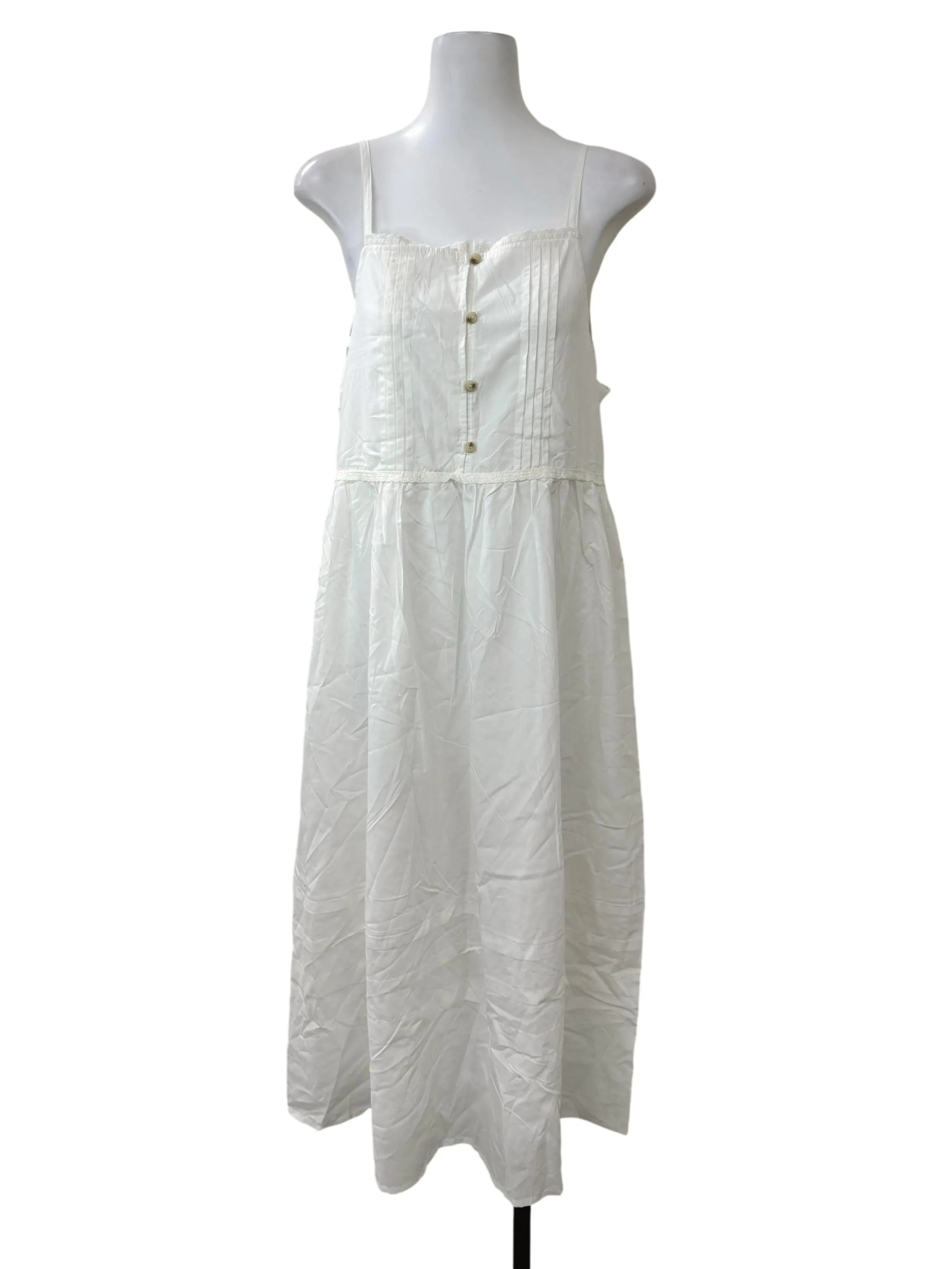 White Lace Mini Detail Dress