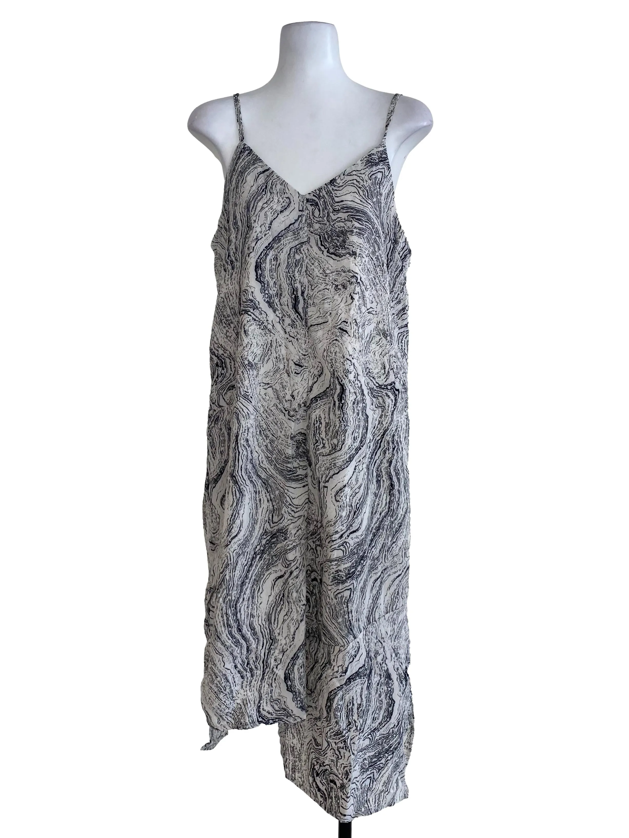 White Marble Dress