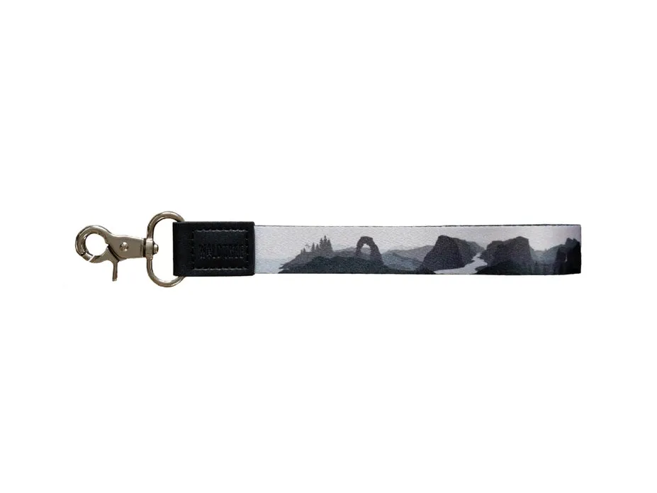 Wildtree Parks in Black and White Wristlet Keychain