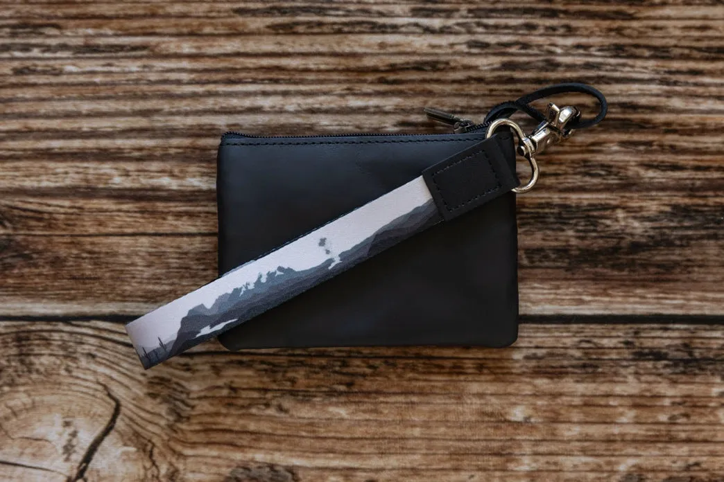 Wildtree Parks in Black and White Wristlet Keychain