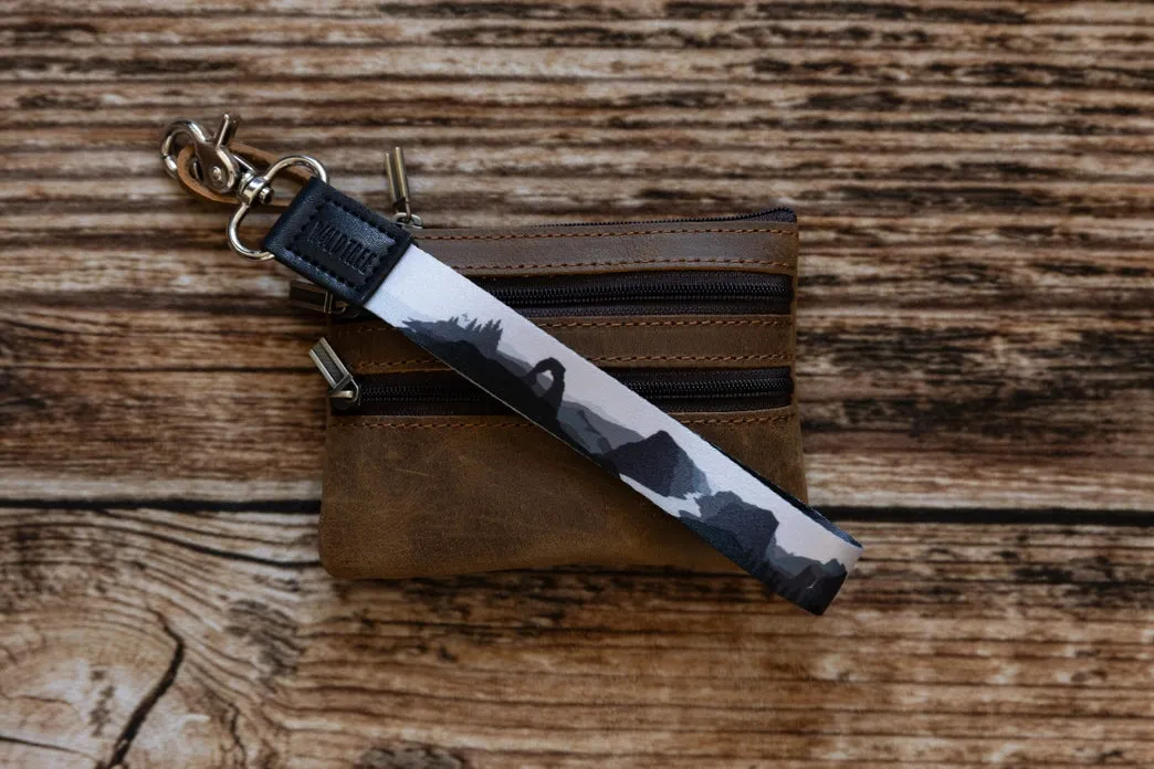 Wildtree Parks in Black and White Wristlet Keychain