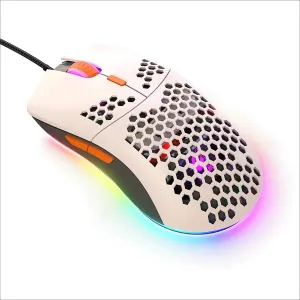 Wired Honeycomb Lightweight Multicolor Gaming Mouse 69g Ultralight RGB Backlit