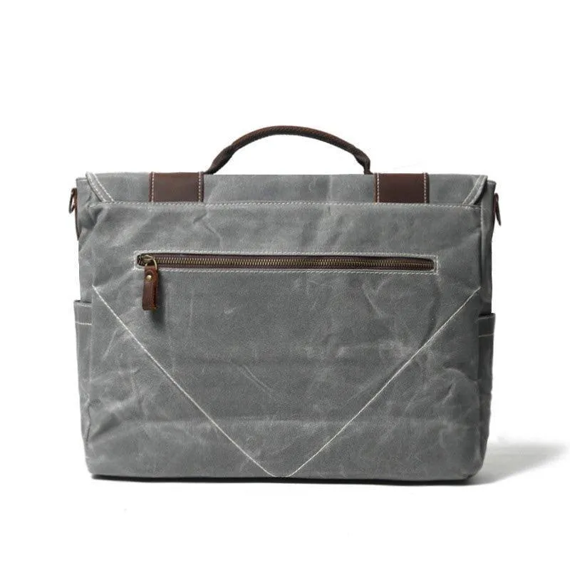 Woosir Waxed Canvas Computer Bags for Men