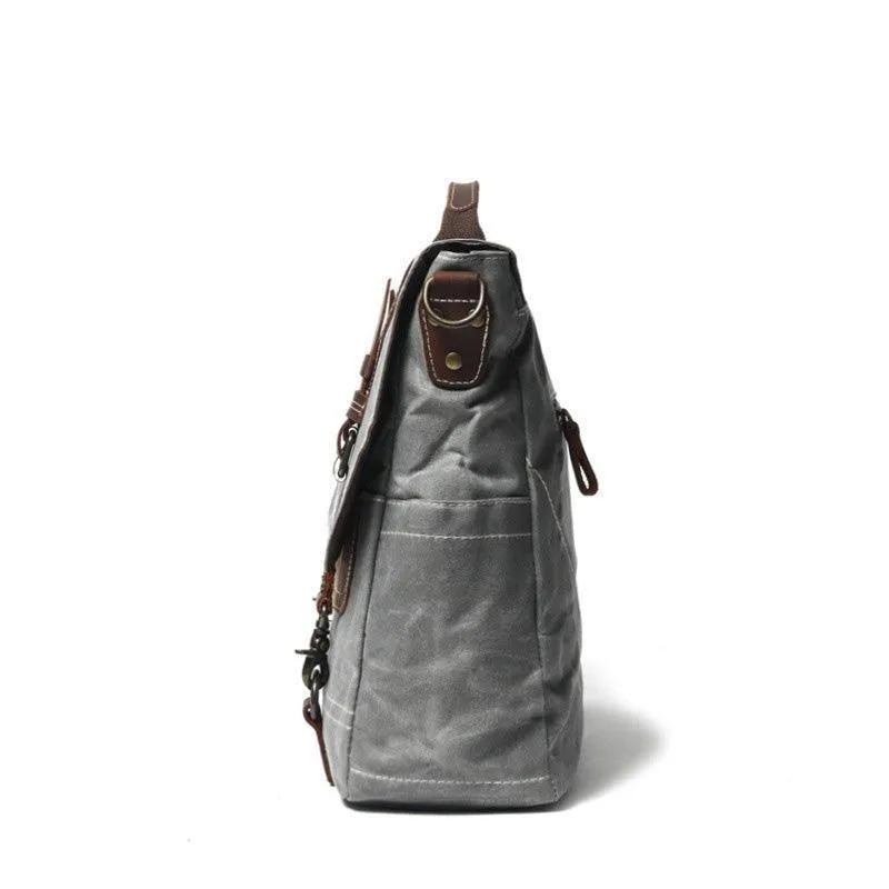 Woosir Waxed Canvas Computer Bags for Men