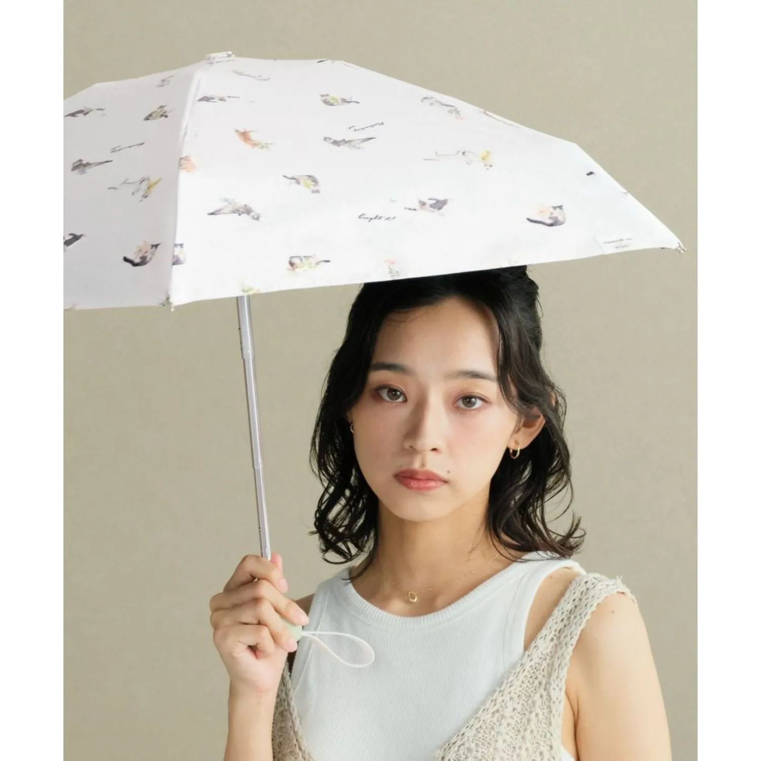 WPC X Masayuki Oki Neko (2025) UV Protection UPF 50  Umbrella 47cm